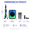 Enceinte Bluetooth portable JBK-1407 avec basses profondes