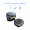 Microphone sans fil double pour interviews et création de contenu