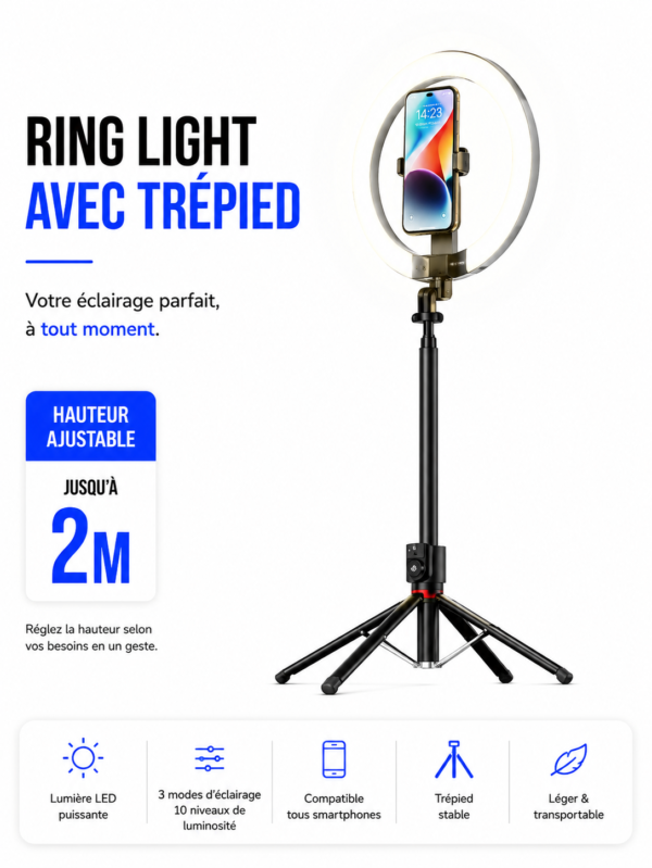 perche selfie vencor p220 q 2.3 mètres