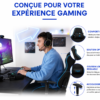 Support cervical ergonomique pour fauteuil de bureau