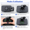 Support smartphone étanche avec fixation guidon universelle