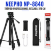 Trépied Professionnel Neepho NP-8840 réglable jusqu'à 178 cm