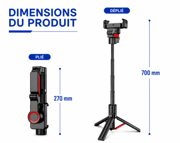 Support smartphone C10 pour TikTok YouTube et livestream
