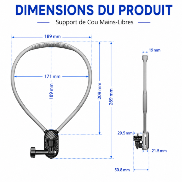 Accessoire de vlogging pour filmer en vue subjective POV