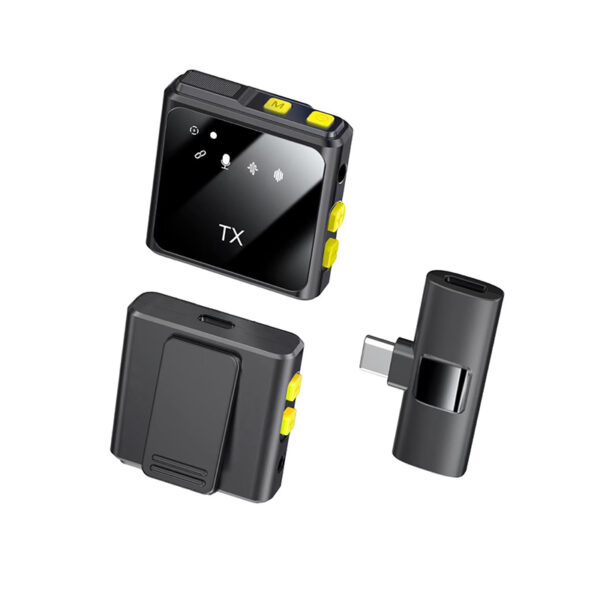 Micro Sans Fil F9 Wireless – Microphone Lavalier Bluetooth pour Smartphone