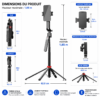 Support téléphone réglable avec rotation 360° pour vidéo mobile