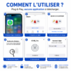 Traceur Bluetooth intelligent compatible iPhone et Android