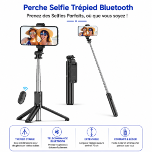 Trépied selfie smartphone Android et iPhone modèle JC22