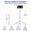 Selfie Stick professionnel pour TikTok YouTube et Instagram