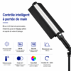 Éclairage vidéo RGB professionnel avec contrôle précis de la lumière