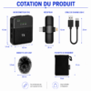 Micro cravate professionnel compatible iPhone Android et PC