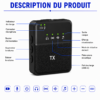 Microphone Lavalier SX8 pour TikTok YouTube et podcast
