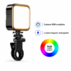 mini lumière rgb pour vlog et streaming