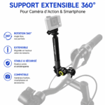 Support GPS pour vélo avec fixation stable et anti-vibration