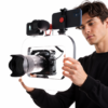 smartphone video rig ym200 avec ring light led