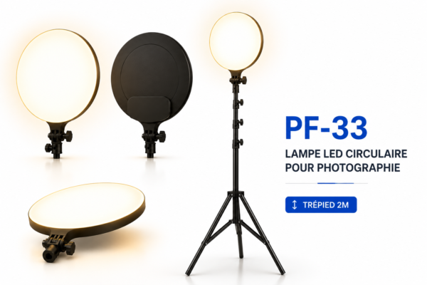 éclairage selfie LED avec trépied réglable