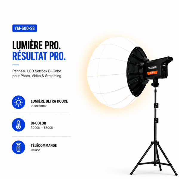LED YM-600-SS Bi-Color 3200K-6500K