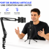 Support de bureau articulé pour smartphone