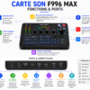 Carte Son F996 MAX multifonction