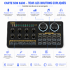 Kit Double Microphone BM800 avec Carte Son K600