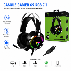 Casque gaming compatible PS5