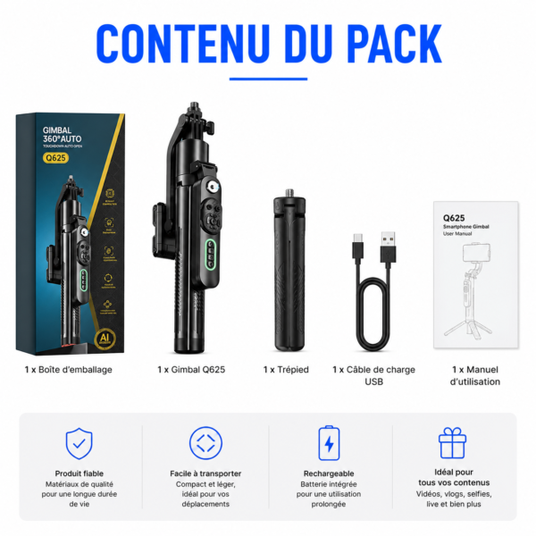 Stabilisateur TikTok et YouTube