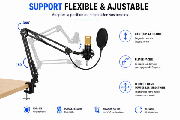Kit podcast BM800 professionnel