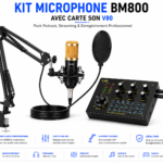 Microphone BM800 avec carte son V80
