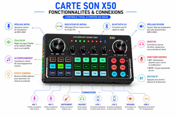Kit podcast BM800 professionnel