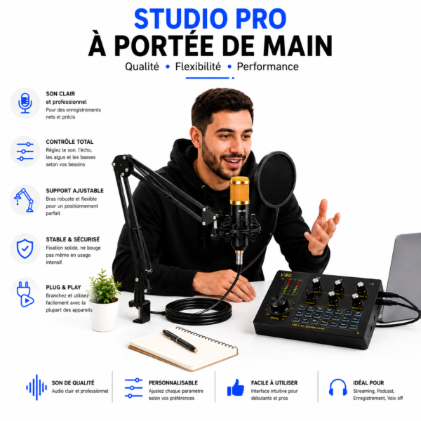 Kit podcast BM800 professionnel