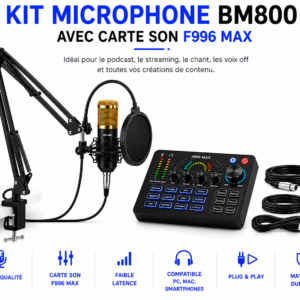 Microphone condensateur BM800 pour streaming