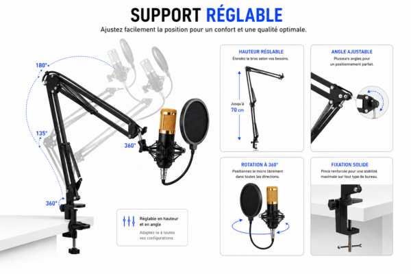 Kit podcast BM800 professionnel
