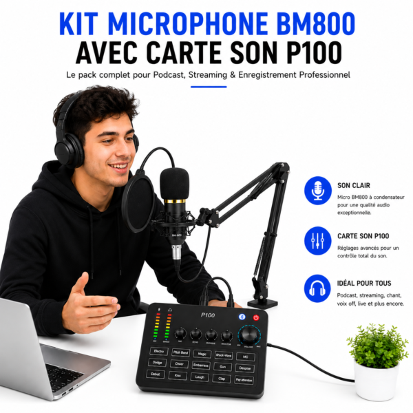 Kit podcast BM800 professionnel