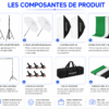 Kit d'éclairage photo professionnel