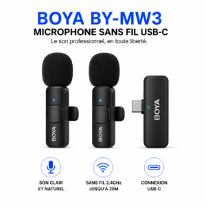 Micro cravate BOYA BY-MW3 USB-C