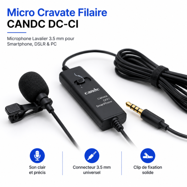 Microphone filaire professionnel CANDC