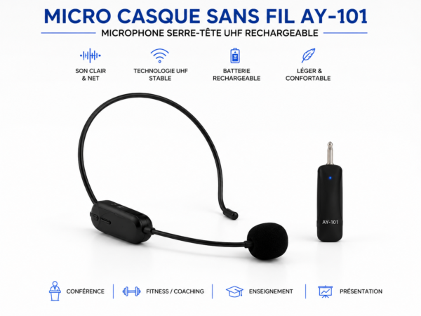 Micro serre-tête professionnel