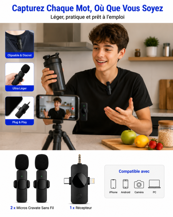 Kit micro interview sans fil