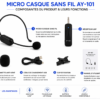 Micro casque sans fil pour conférence