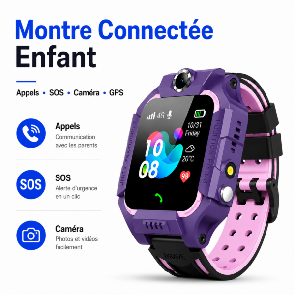 Montre Connectée Enfant avec Carte SIM