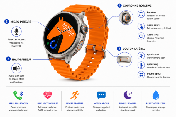 Smartwatch HW3 Ultra Max Bluetooth