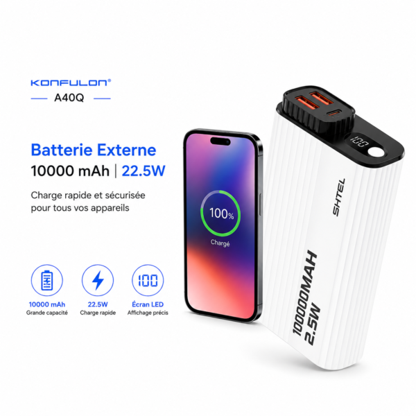Chargeur portable SHTEL10000 mAh
