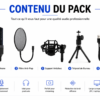 Trépied pour microphone de studio