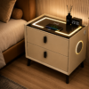 Table de chevet connectée avec enceinte Bluetooth