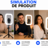 Lampe LED CCT pour selfie, photographie et livestream