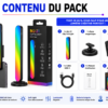 Lumière RGB portable avec luminosité réglable