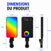 Lumière RGB portable pour smartphone et création de contenu