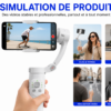 Stabilisateur vidéo portable compatible Android et iPhone
