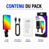 Lampe LED RGB avec batterie intégrée et clip de fixation