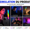 Éclairage LED RGB Full Color pour smartphone et photographie